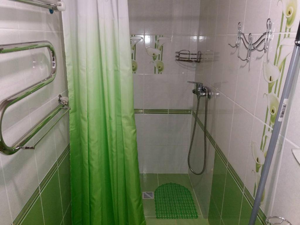 Koupelna v ubytování Guest House Zhanna