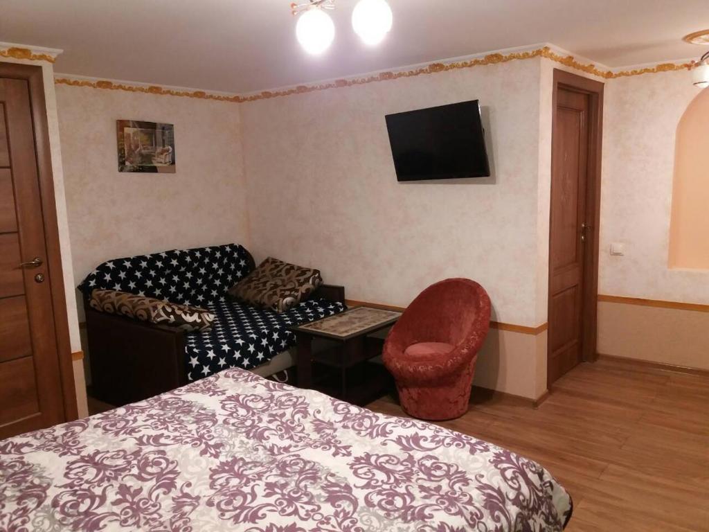 Posezení v ubytování Guest House Zhanna