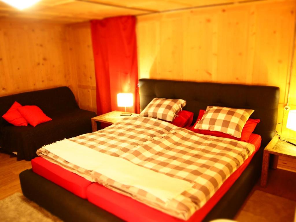 Postel nebo postele na pokoji v ubytování Hotel Dalla Posta Platta