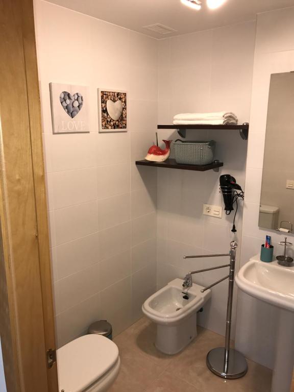 A bathroom at Maria Perla Medano