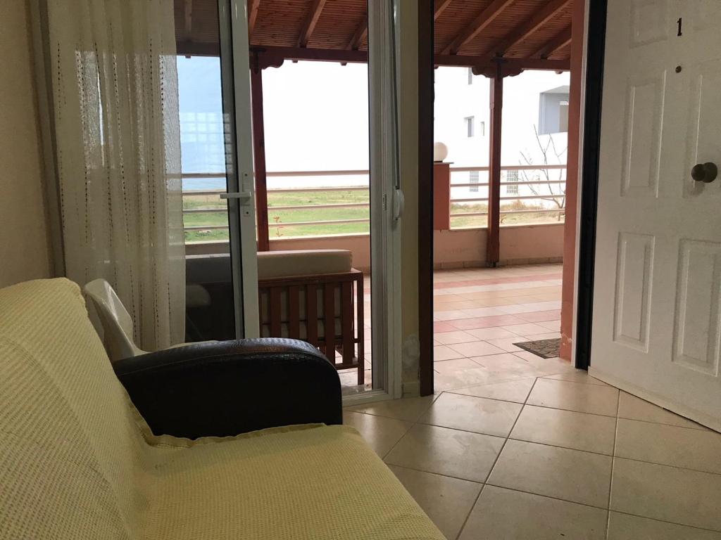 A seating area at Theodora Villas