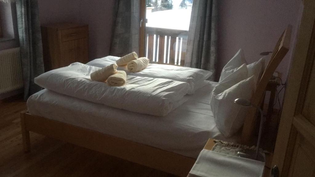 Postel nebo postele na pokoji v ubytování Ferienhaus König
