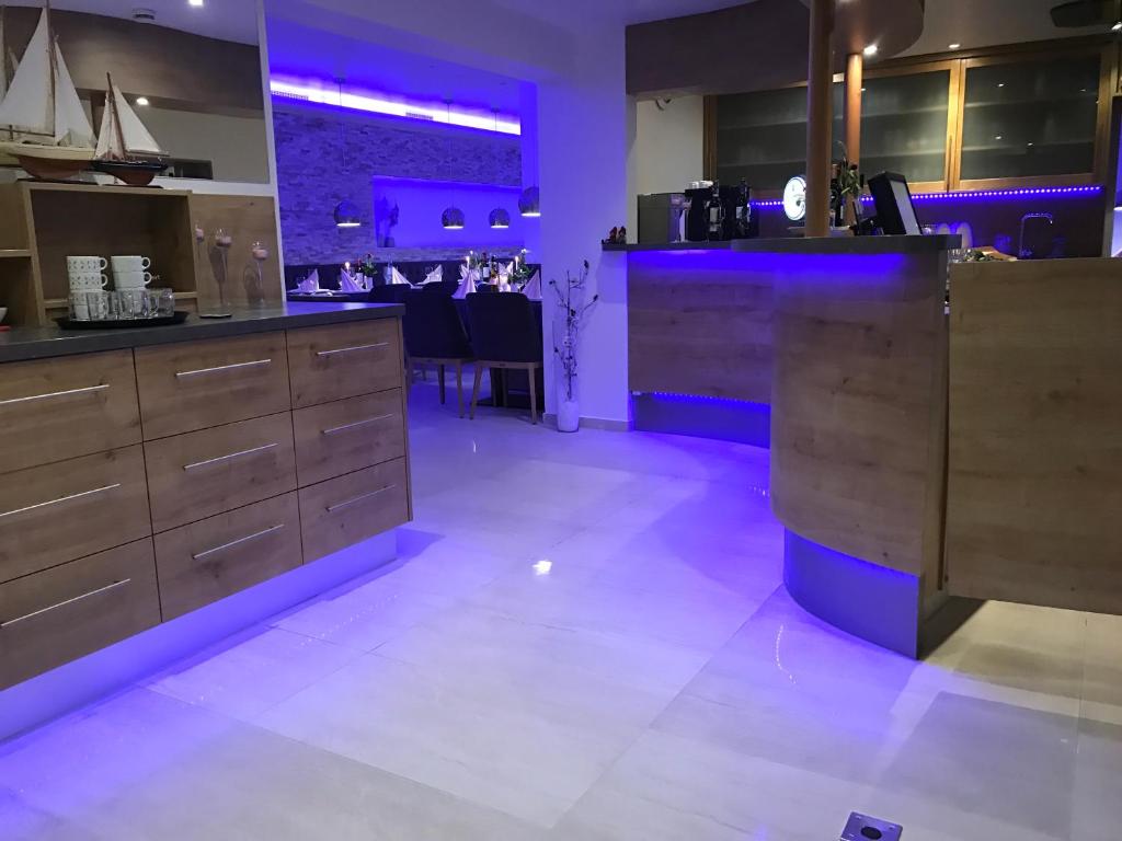 Kuchyň nebo kuchyňský kout v ubytování Stadthotel Alsfeld
