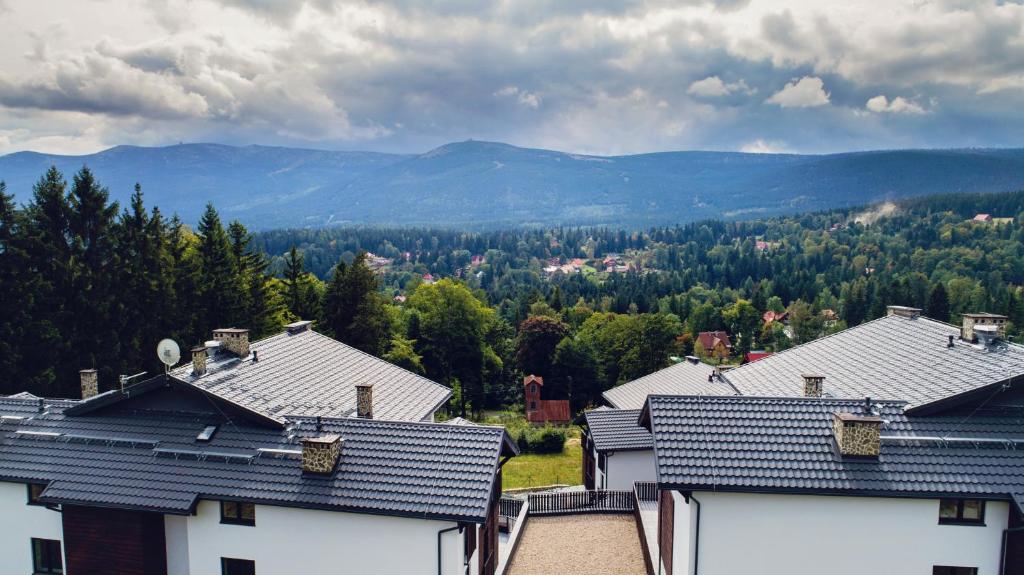 Výhľad na hory alebo výhľad na hory priamo z apartmánu