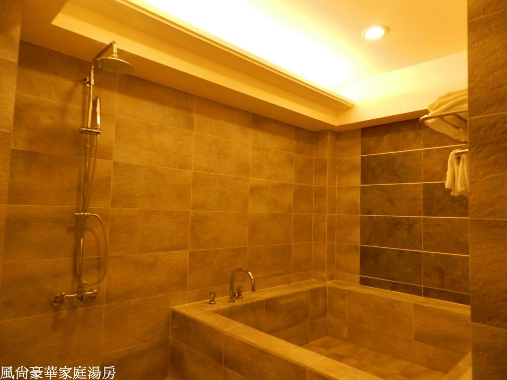 Koupelna v ubytování 谷關明高溫泉 Mingao Hot Spring Resort