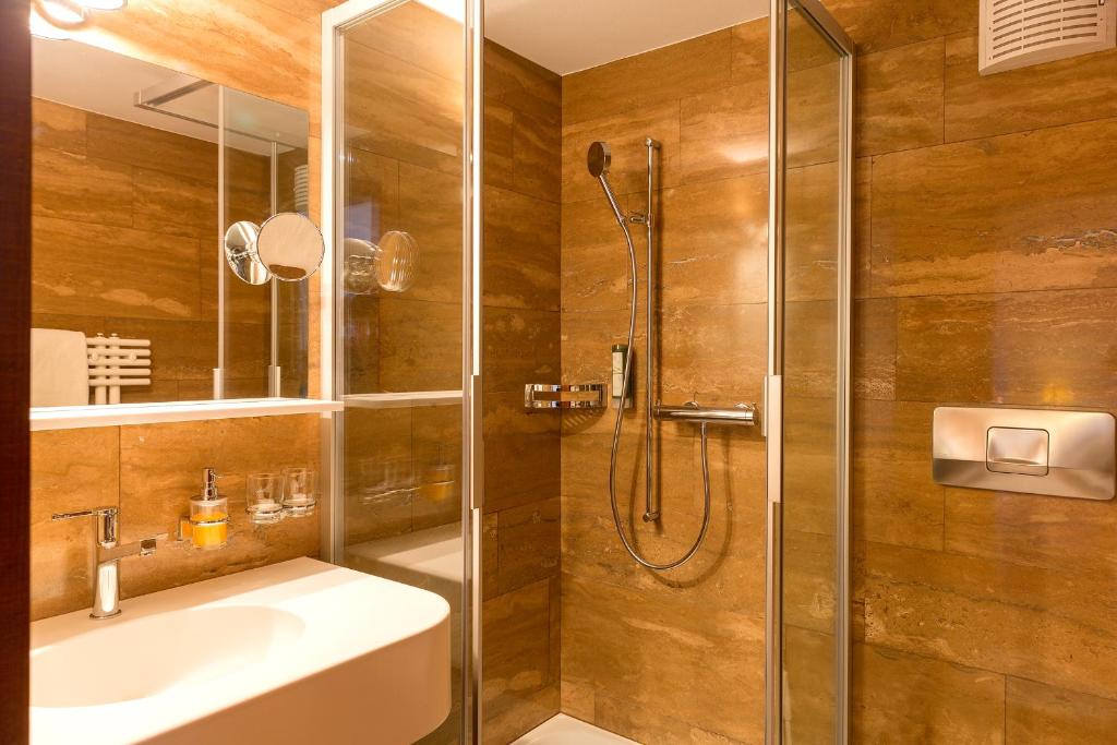 Koupelna v ubytování Hotel Appenzell