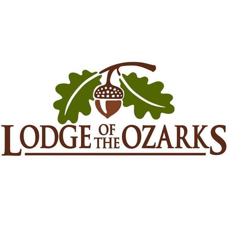a logo for a lodge of the ozarks at Lodge of the Ozarks in Branson