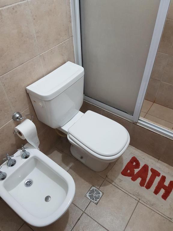 Koupelna v ubytování Accueillant Auberge Salta