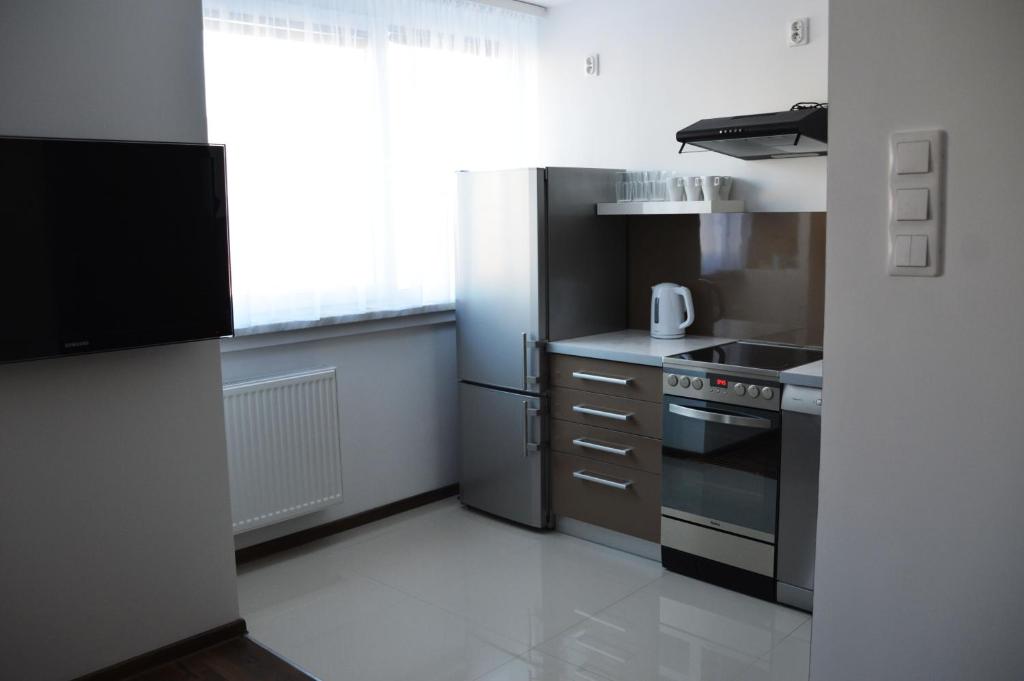 Kuchyňa alebo kuchynka v ubytovaní Apartament Izerski Klimat