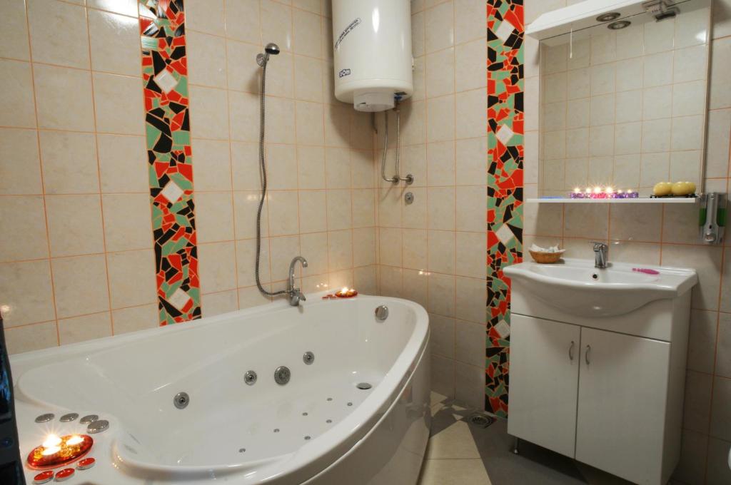 Koupelna v ubytování Guest House MK Star