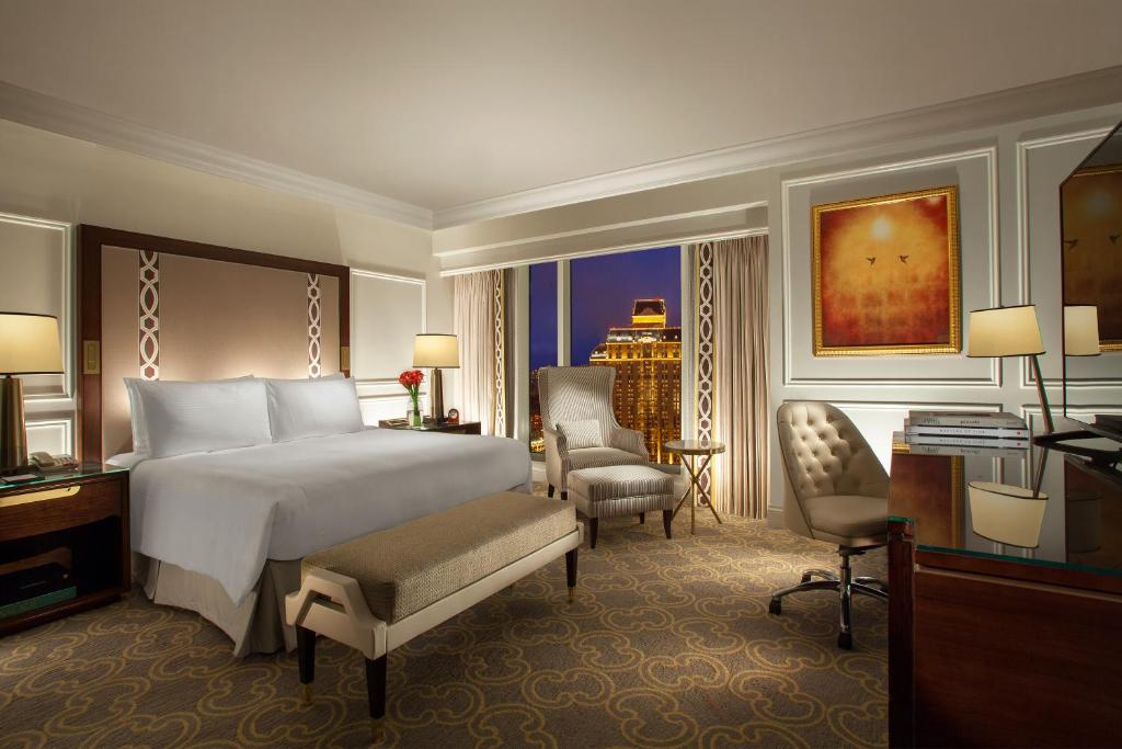 Postel nebo postele na pokoji v ubytování The Venetian Macao