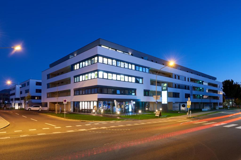 Budova, kde se aparthotel nachází