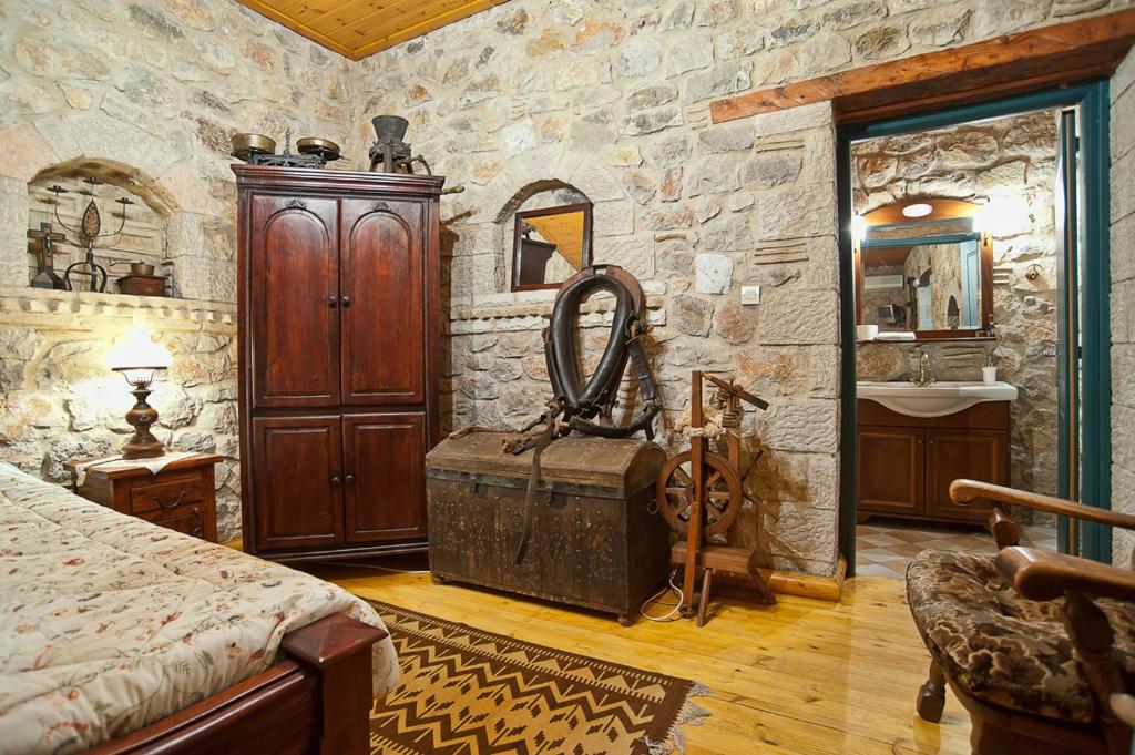 Posezení v ubytování Alexandros Pension