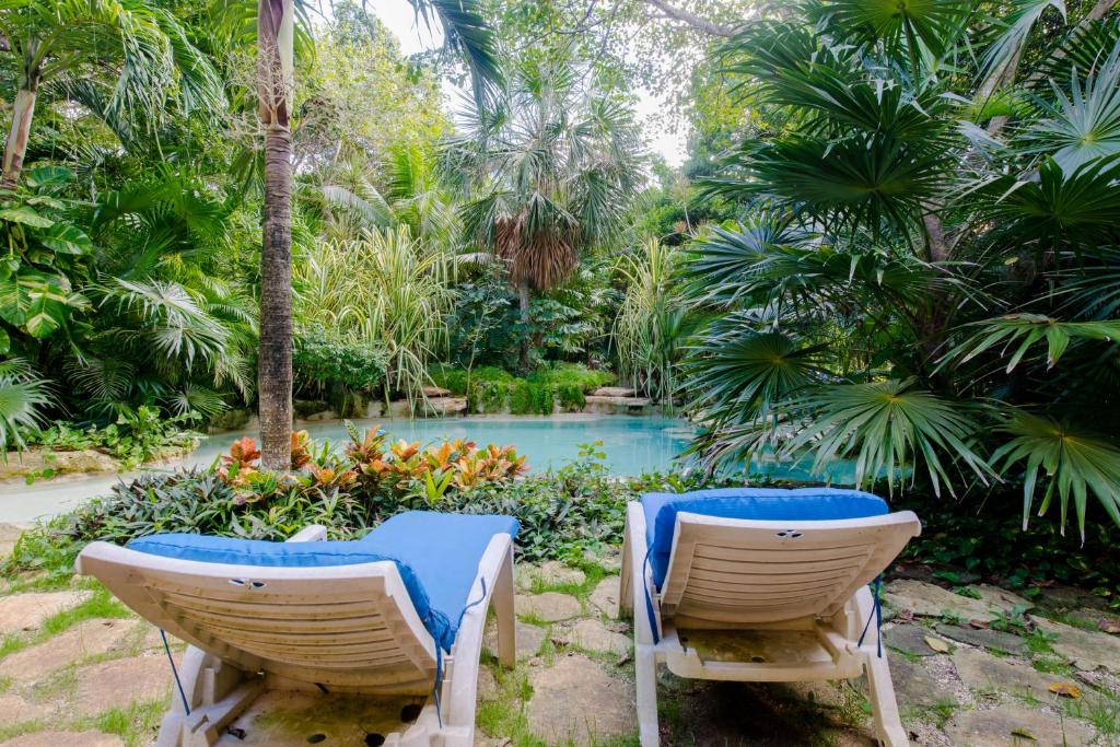 Zahrada ubytování Hacienda Xcaret