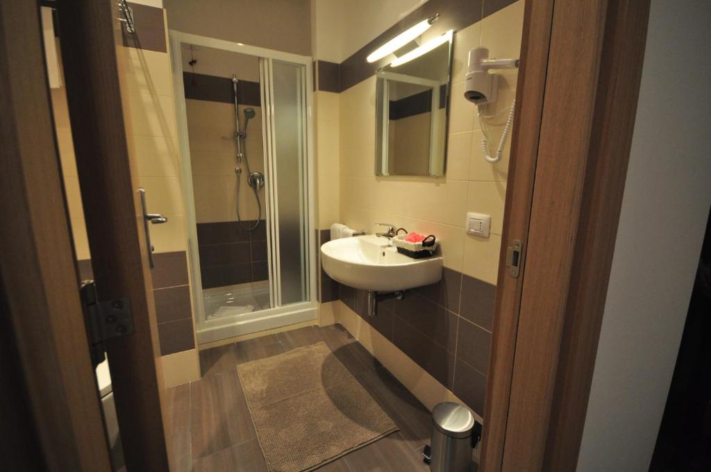 Koupelna v ubytování Hotel 325 Tor Vergata