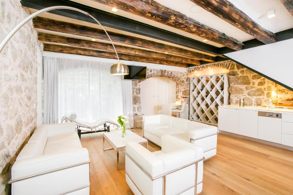 Posezení v ubytování Divota Apartment Hotel