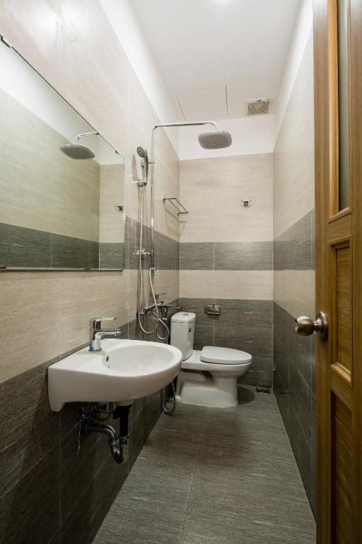 Koupelna v ubytování Fedora Hostel