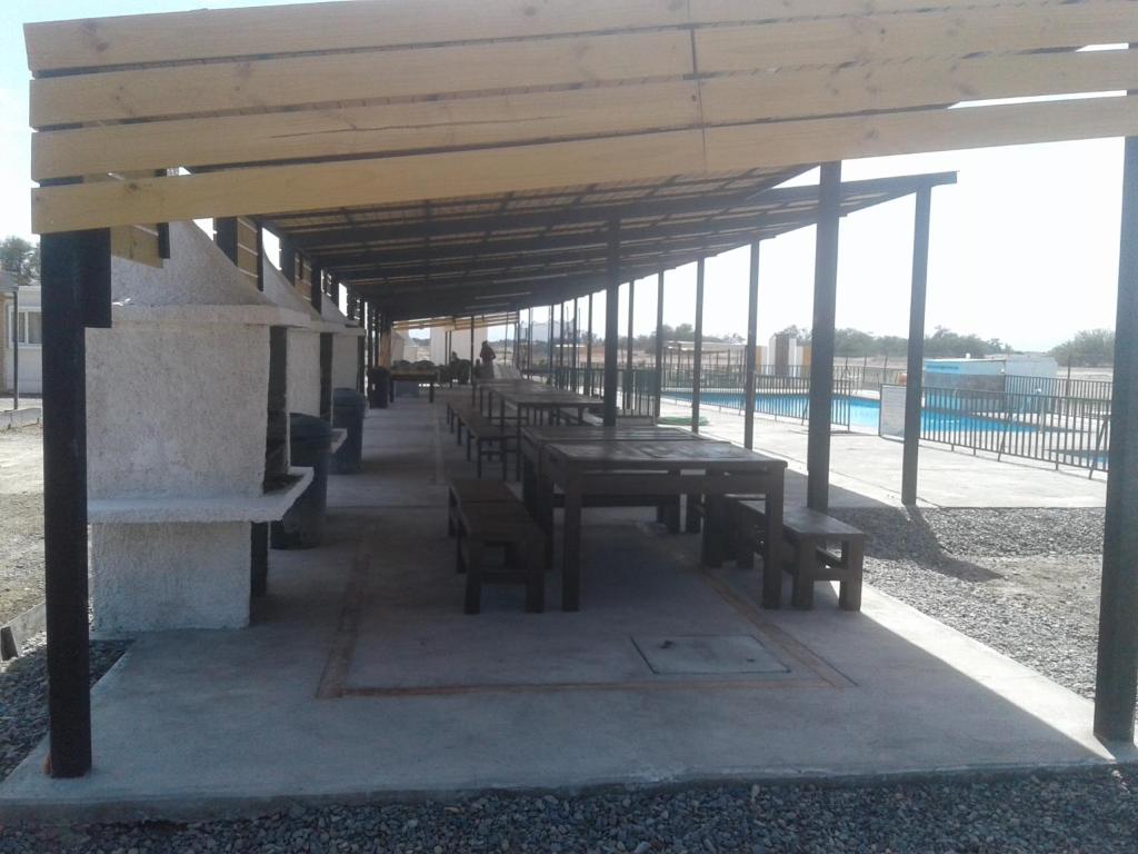 Restaurace v ubytování Cabañas Ecodesert