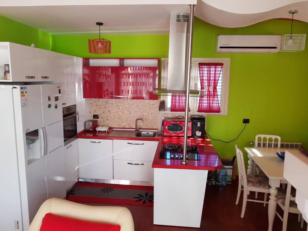 Dapur atau dapur kecil di My Apartments Durres