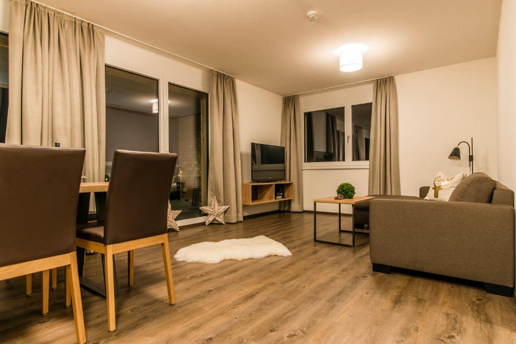 Posezení v ubytování Appartements Ausblick