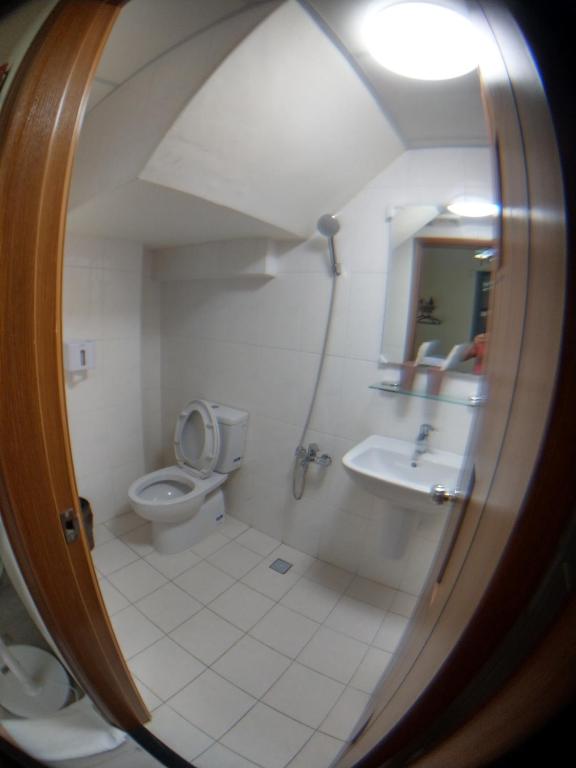 Koupelna v ubytování Lan-inn