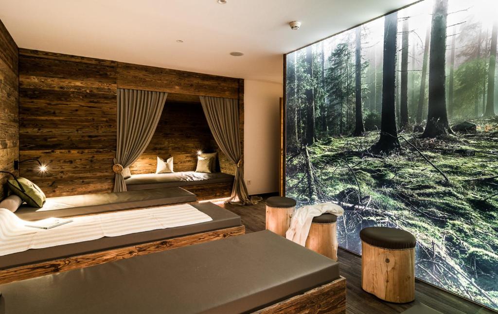 Postel nebo postele na pokoji v ubytování Hotel Regglbergerhof
