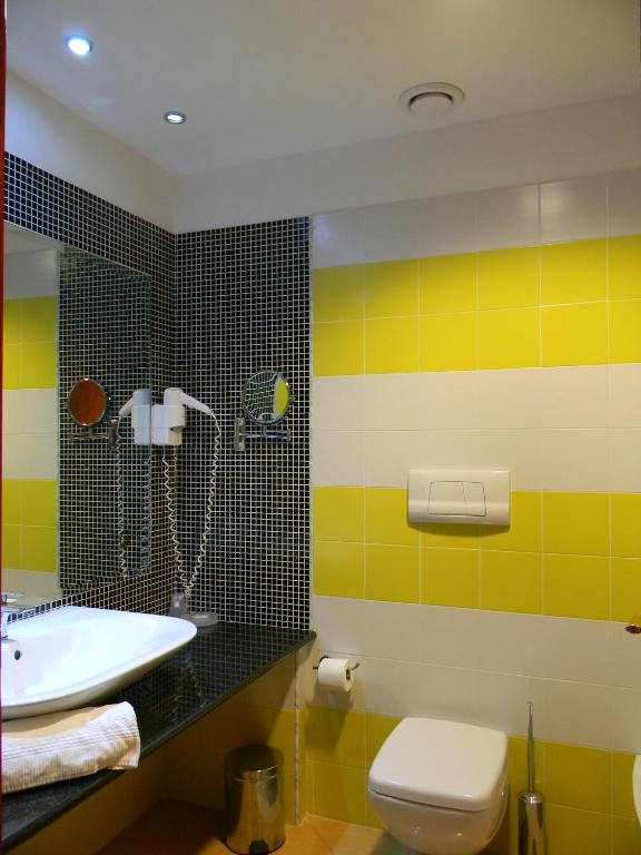 Koupelna v ubytování Grand Hotel Paradiso