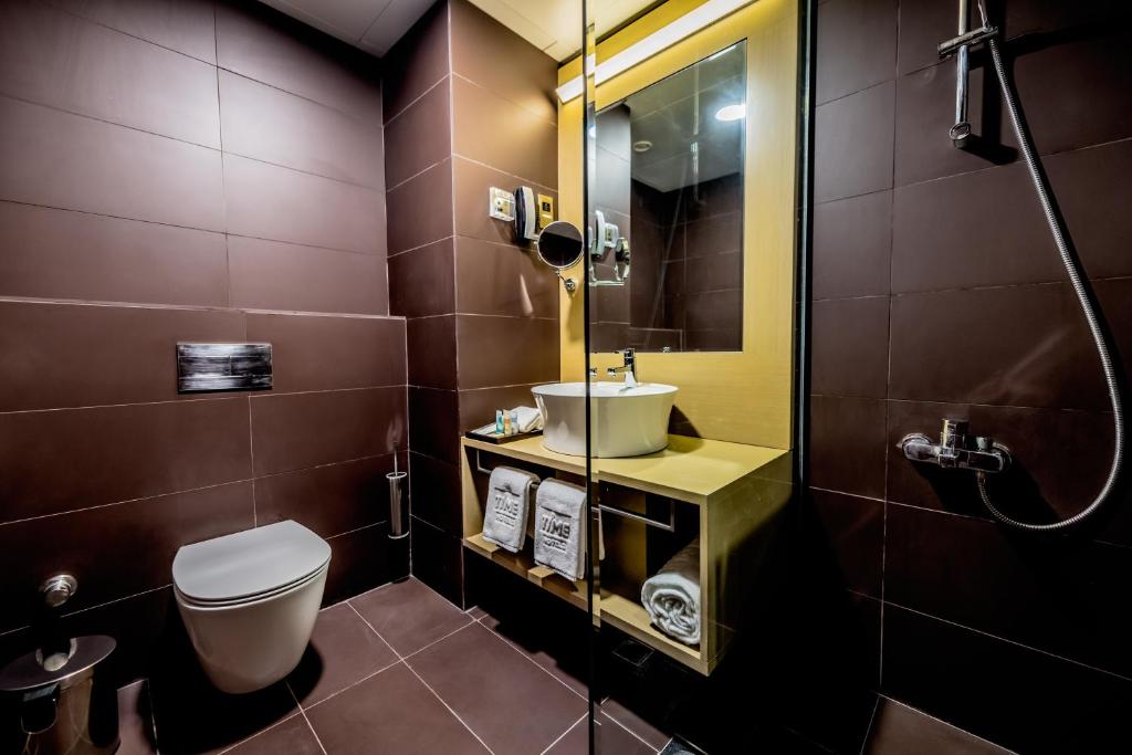 Koupelna v ubytování TIME Rako Hotel