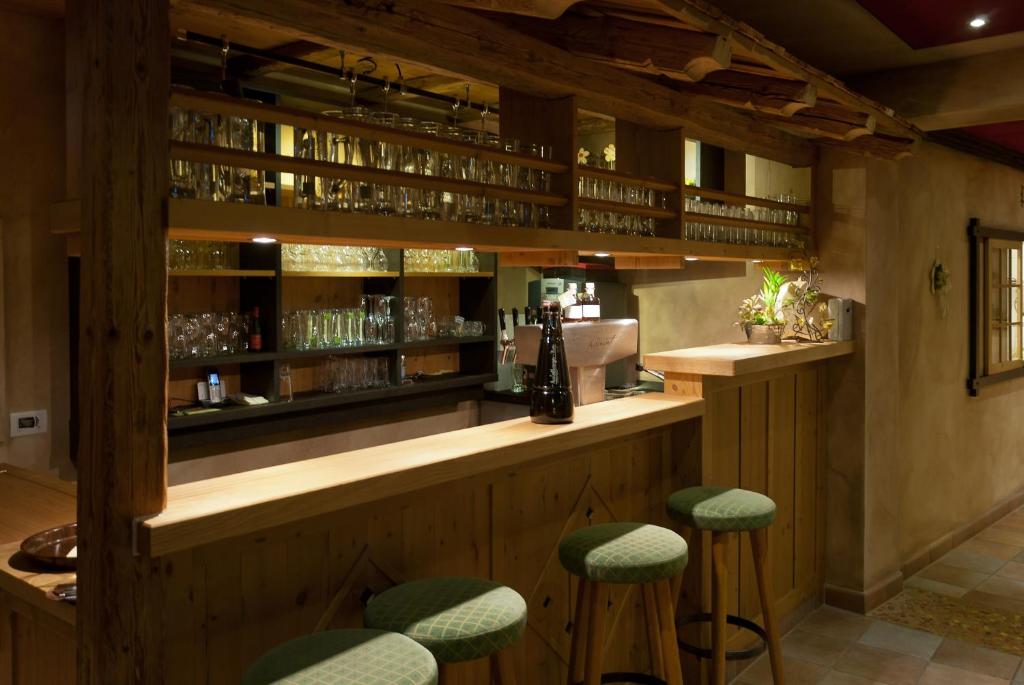 Lounge nebo bar v ubytování Landgasthof Hubertus - Braugasthof und Wellnesshotel im Allgäu