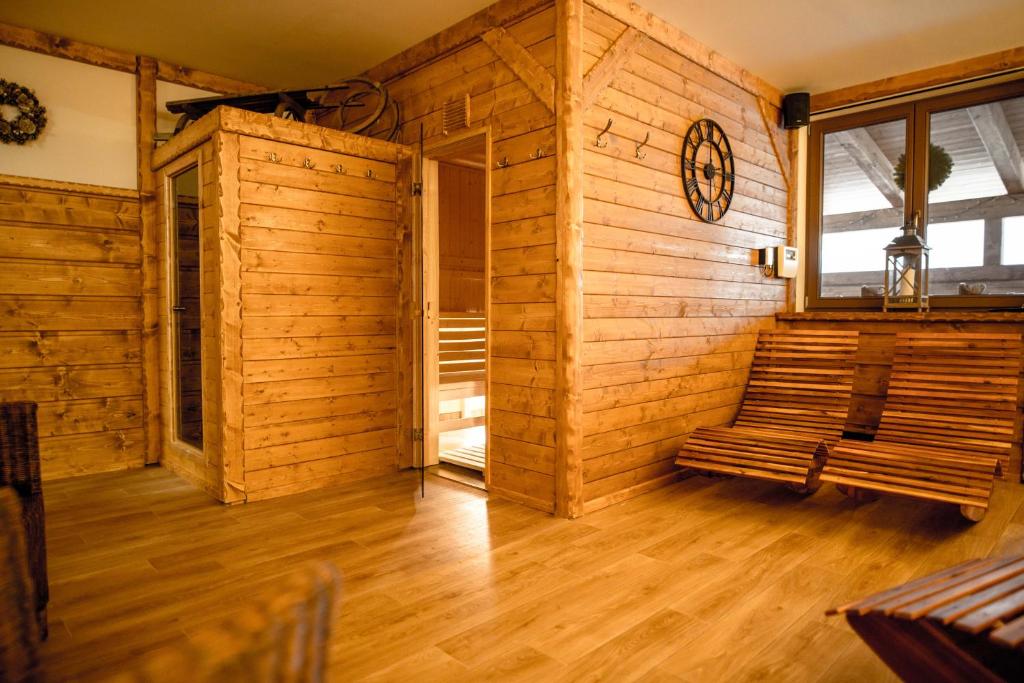 Posezení v ubytování Wellness aparthotel Martiňák