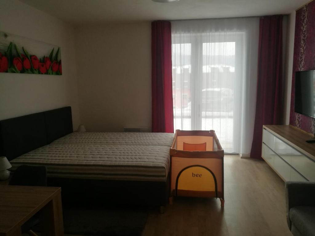 Telewizja i/lub zestaw kina domowego w obiekcie Apartmány Sport Dolní Morava