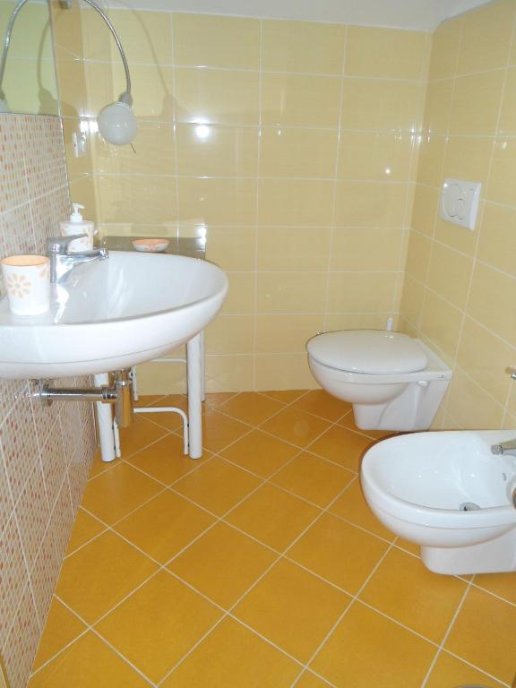 Koupelna v ubytování B&B Solacium