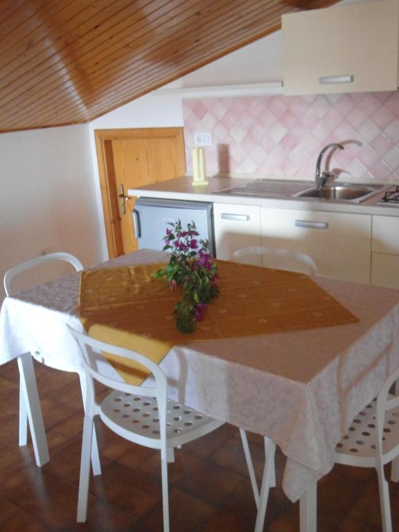 Kuchyň nebo kuchyňský kout v ubytování B&B Solacium