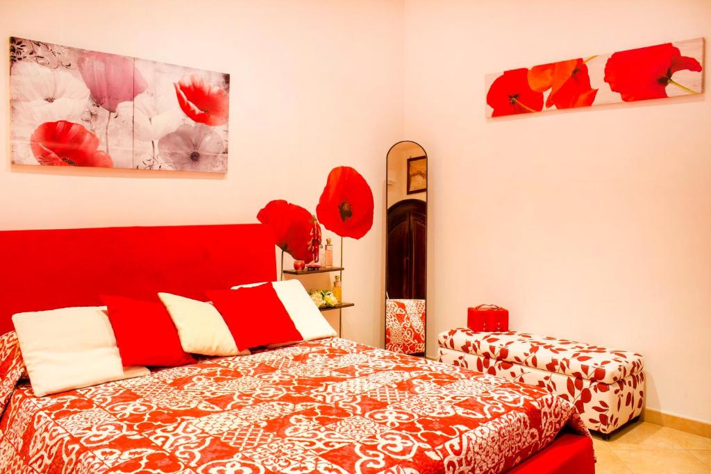 Postel nebo postele na pokoji v ubytování A casa di Alice locazione turistica