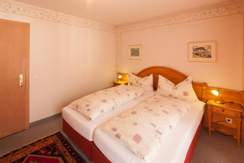 Katil atau katil-katil dalam bilik di Ferienwohnung Hirschen