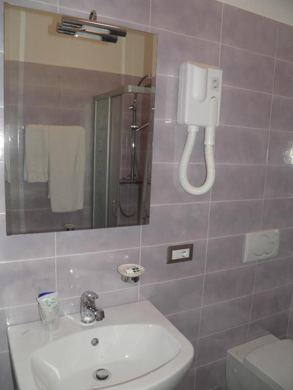 Koupelna v ubytování Hotel Ramoverde