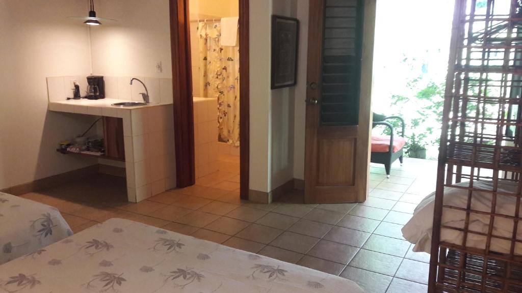 Posezení v ubytování Playa Negra Guesthouse
