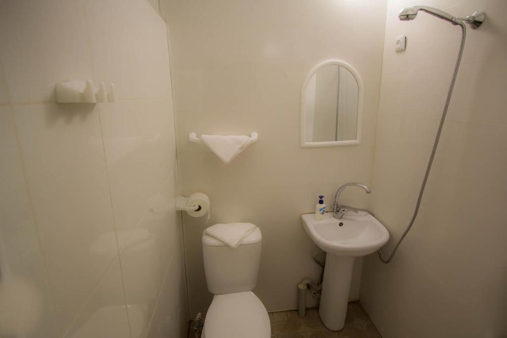Koupelna v ubytování Meidani Guest house