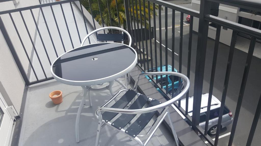 Balkón nebo terasa v ubytování Dunedin Palms Motel