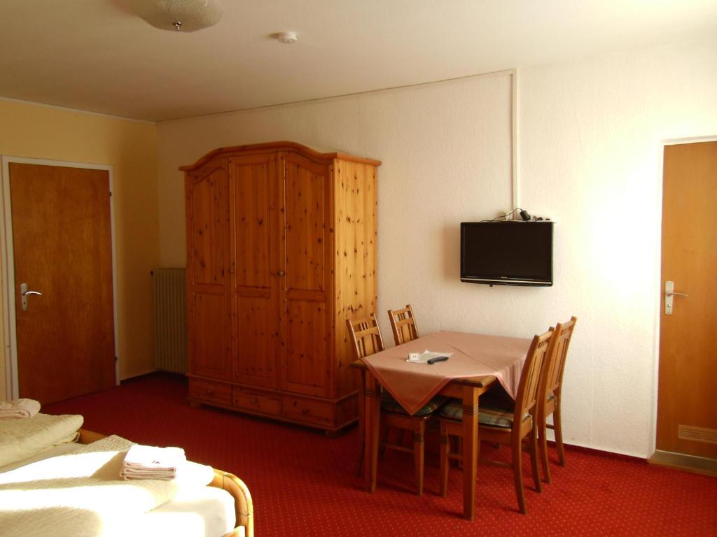 TV a/nebo společenská místnost v ubytování Hotel Gasthof zum Neubau