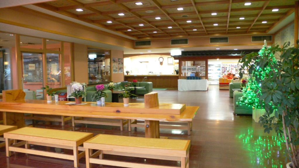 Restaurace v ubytování Yuttarino-Sato Inaka
