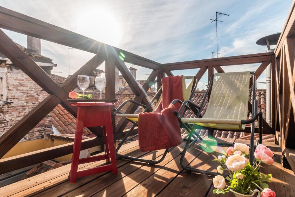 Balkon lub taras w obiekcie Rialto Mini