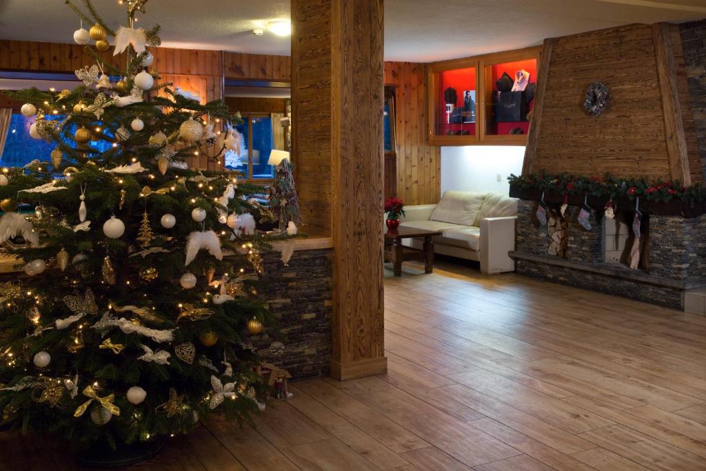 Posezení v ubytování Hotel La Prairie