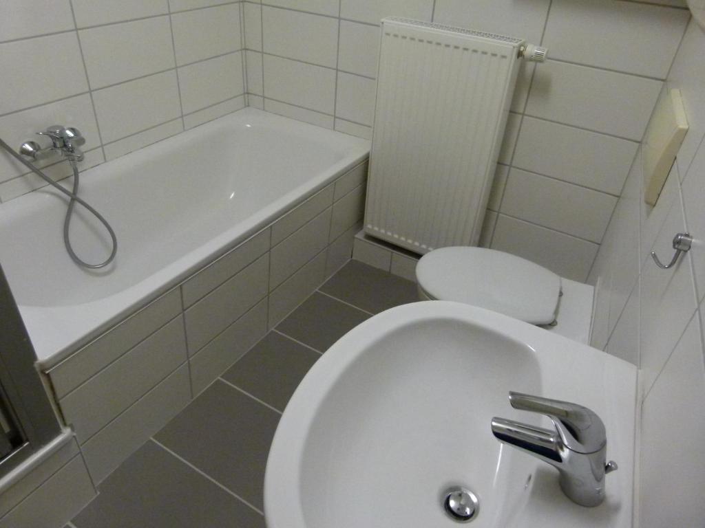 Koupelna v ubytování Ferienwohnung Amanda