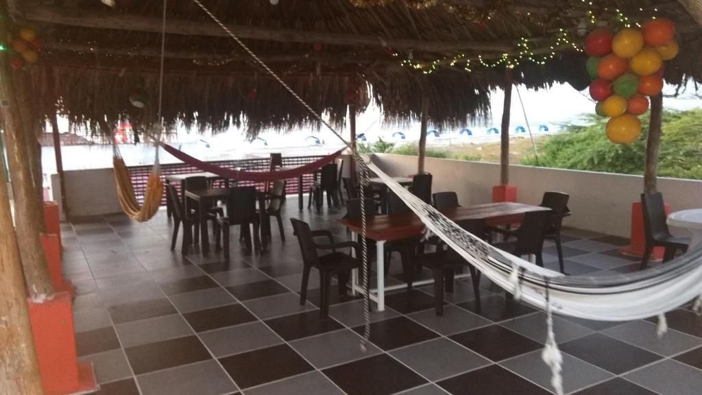 Restaurace v ubytování Manzanillo Beach