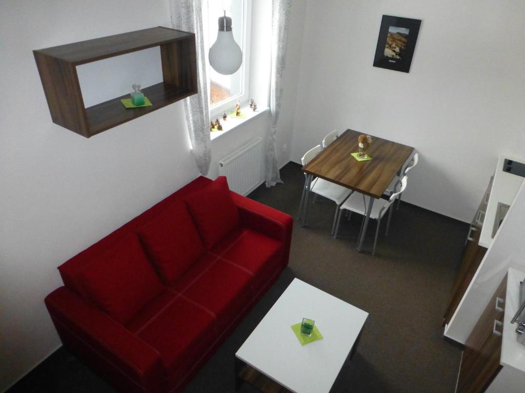 Posezení v ubytování Apartmány Kouty - Jeseníky