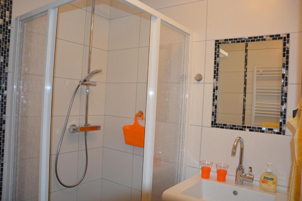 Koupelna v ubytování Haus Franziska