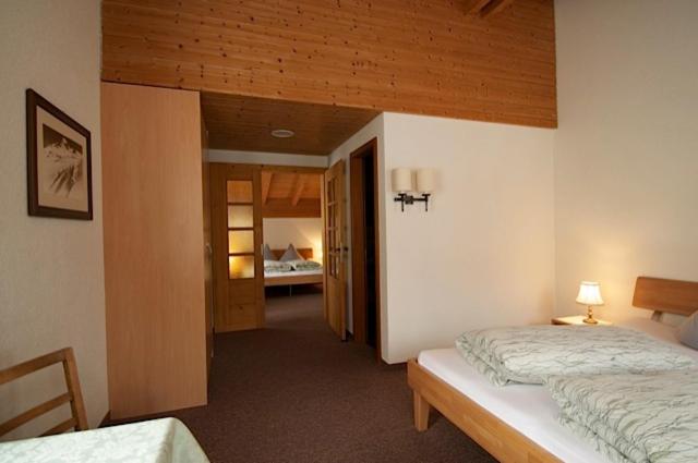 Postel nebo postele na pokoji v ubytování Gasthaus Skiklub