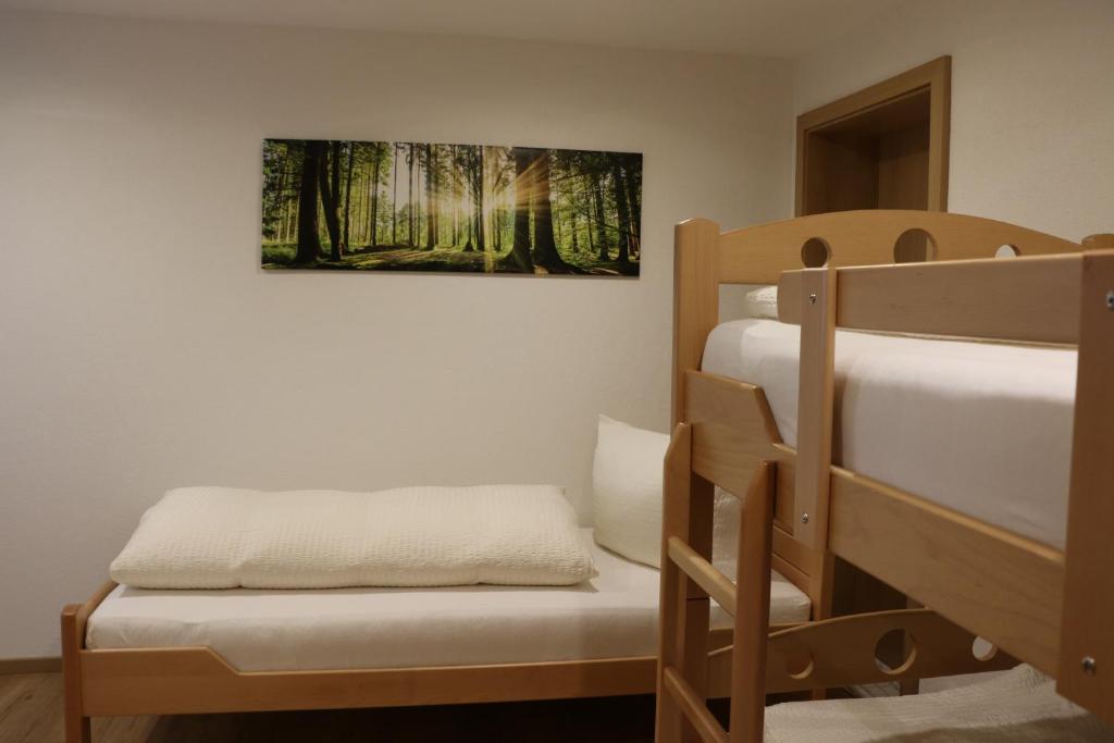 Posteľ alebo postele v izbe v ubytovaní Ferienwohnung Därflihof