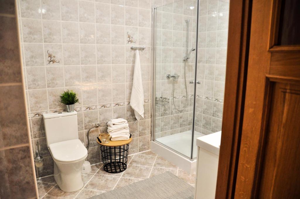 Kúpeľňa v ubytovaní Apartamenty pod Holicą